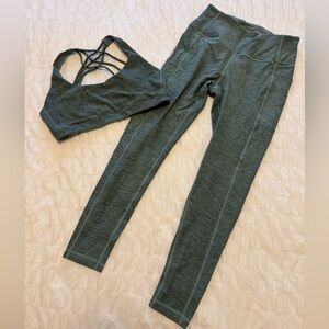Victoria's Secret Matching Set Green Activewear Set